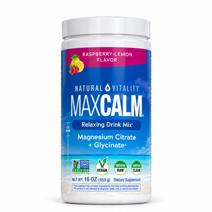 MAXCALM | Mezcla de magnesio en polvo frambuesa-limón | CLEF